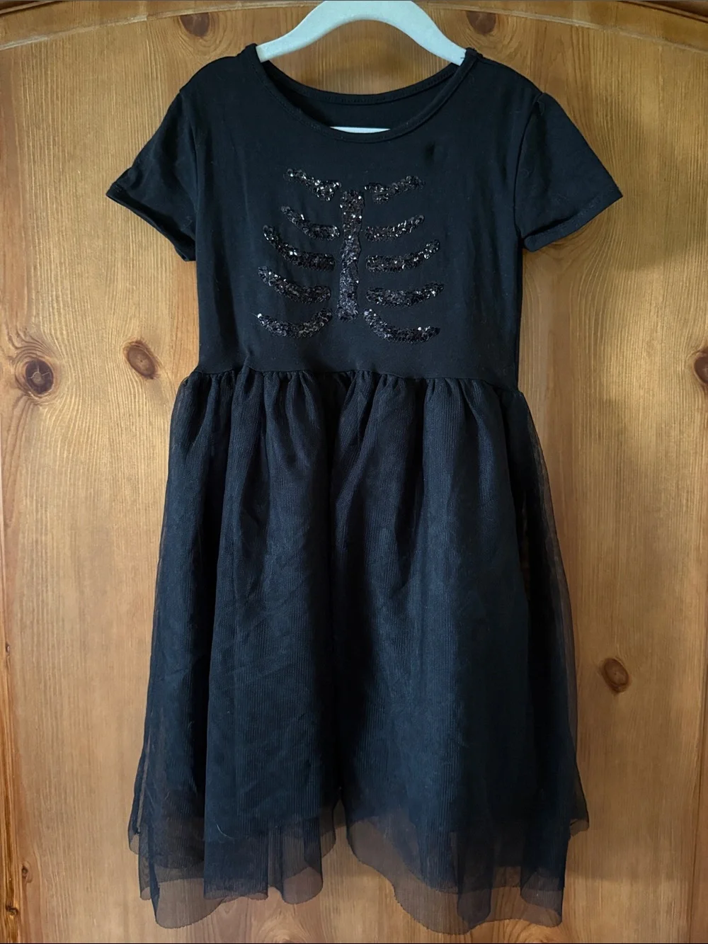 H&M Black Dress with Sparkle Skeleton